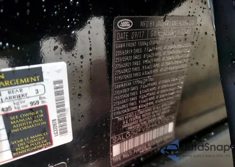 2017 Land Rover Range Rover Hse из США, поврежденный, VIN SALGS2FV5HA370978